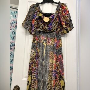 Multicolor Animal Print Dress
